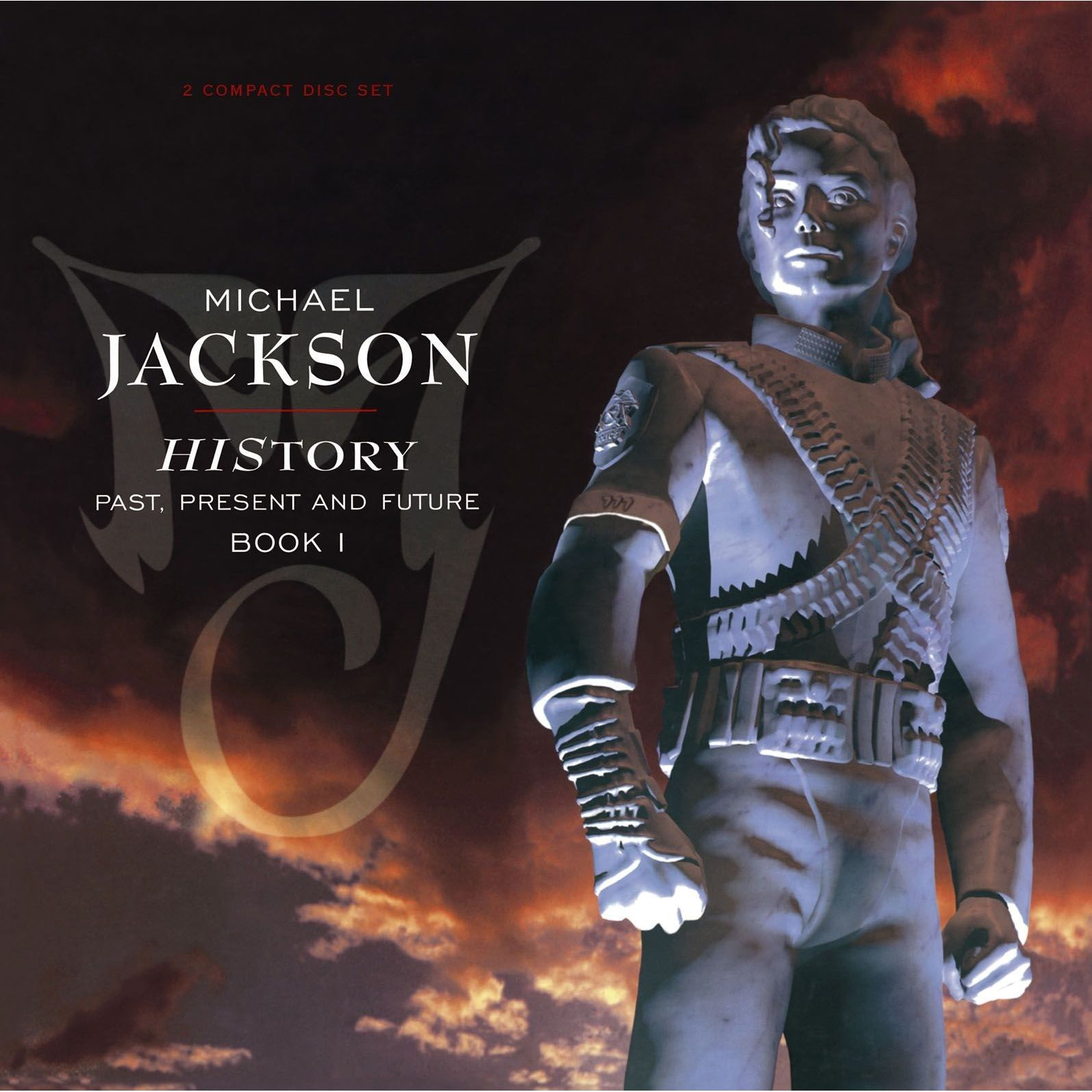 Image: The album cover of Michael Jackson's HIStory